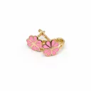 Pink Flower Earrings-VE136036 