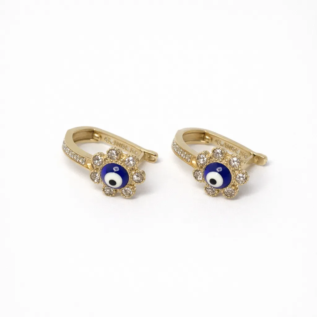 Evil Eye Design Earrings-VE117012