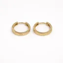 Ribbed  Hoop  Earrings-VE268018 
