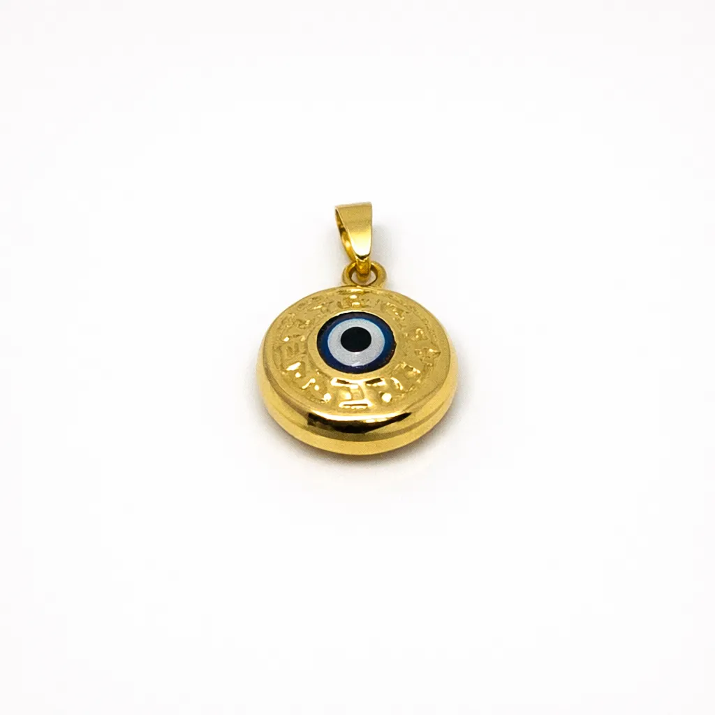 Round evil eye pendant-VP100031