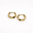 Faceted Hoop  Earrings-VE266016