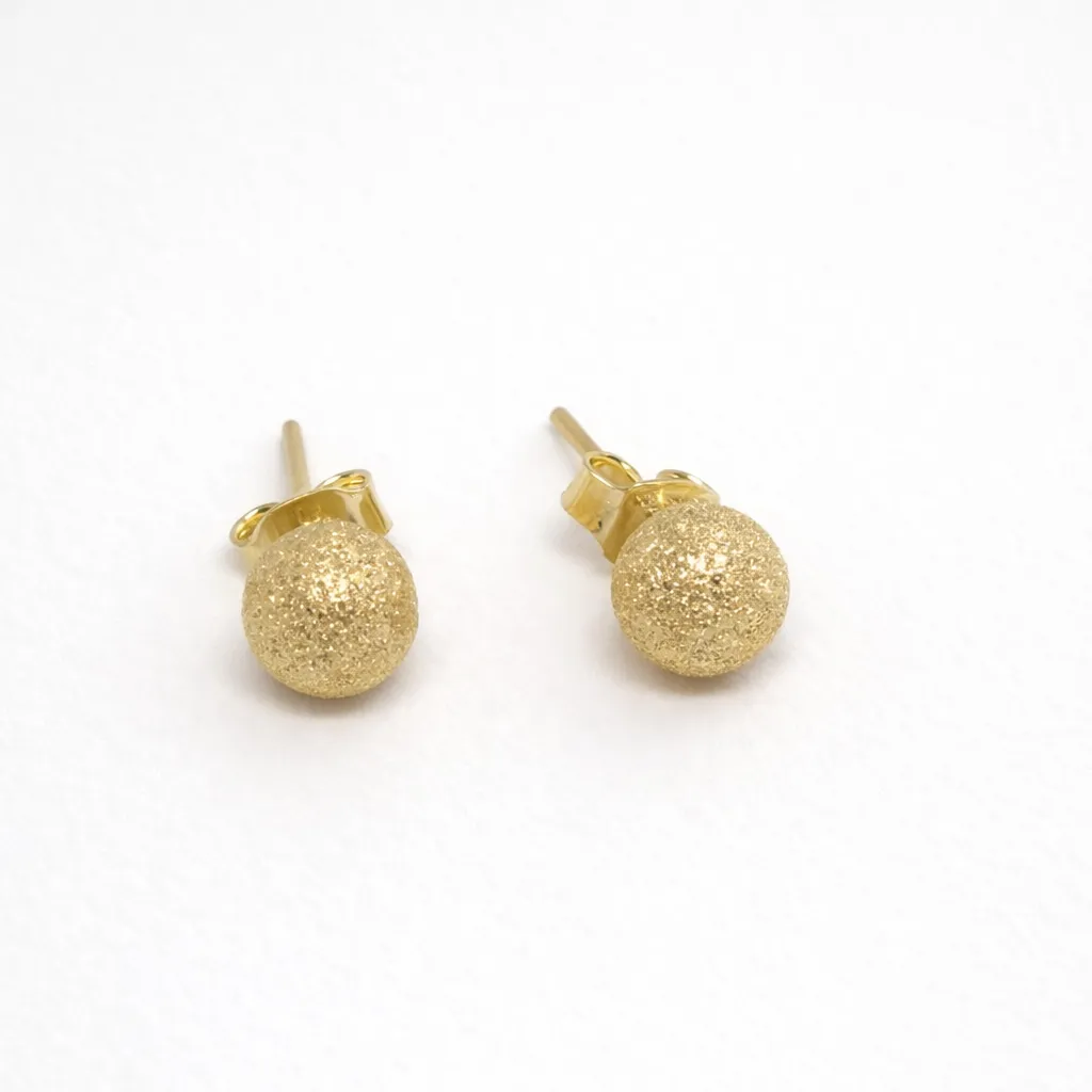 Textured Ball stud  Earrings-VE168022